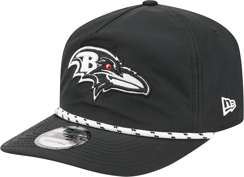 Baltimore Ravens Black and White Rope 19TWENTY Snapback Hat