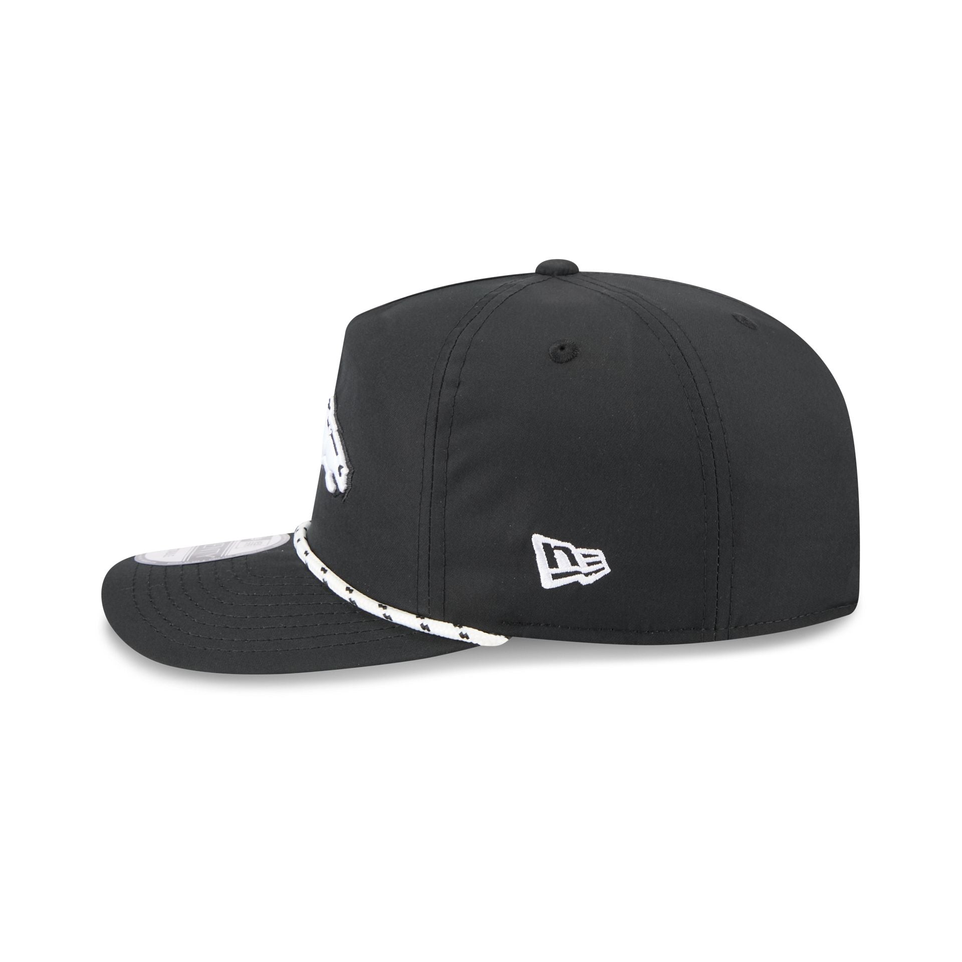 Denver Broncos Black and White Rope 19TWENTY Snapback Hat