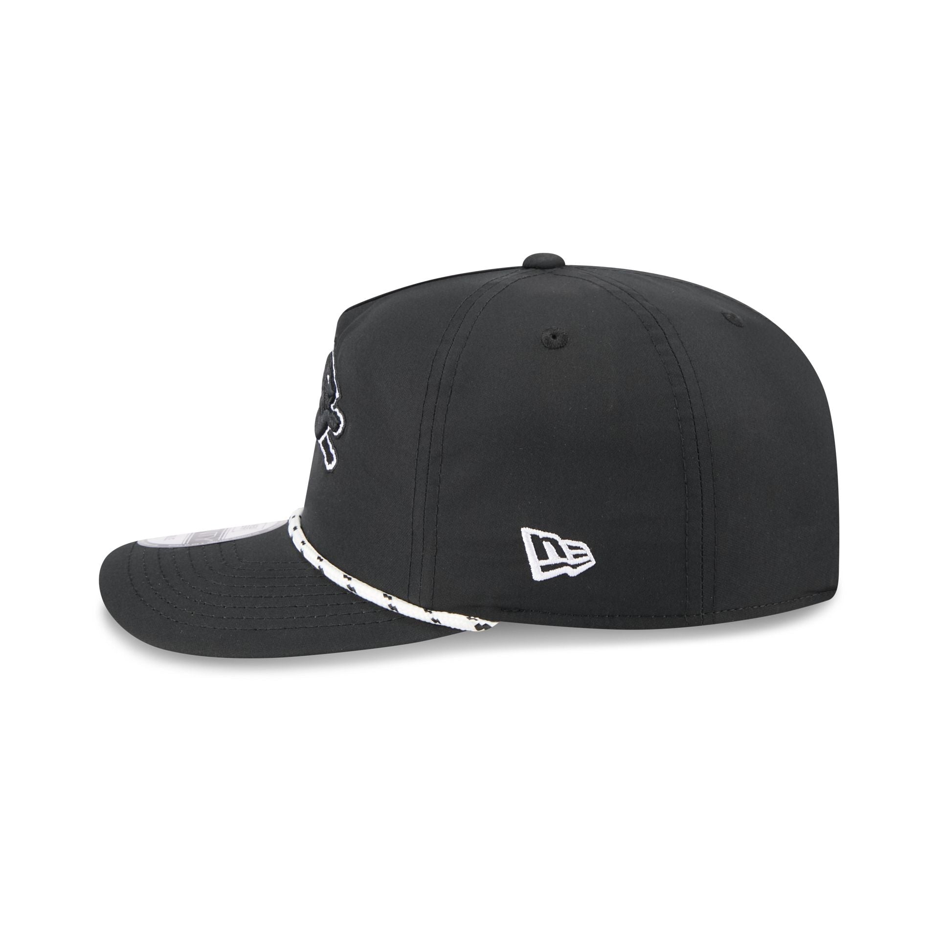 Detroit Lions Black and White Rope 19TWENTY Snapback Hat