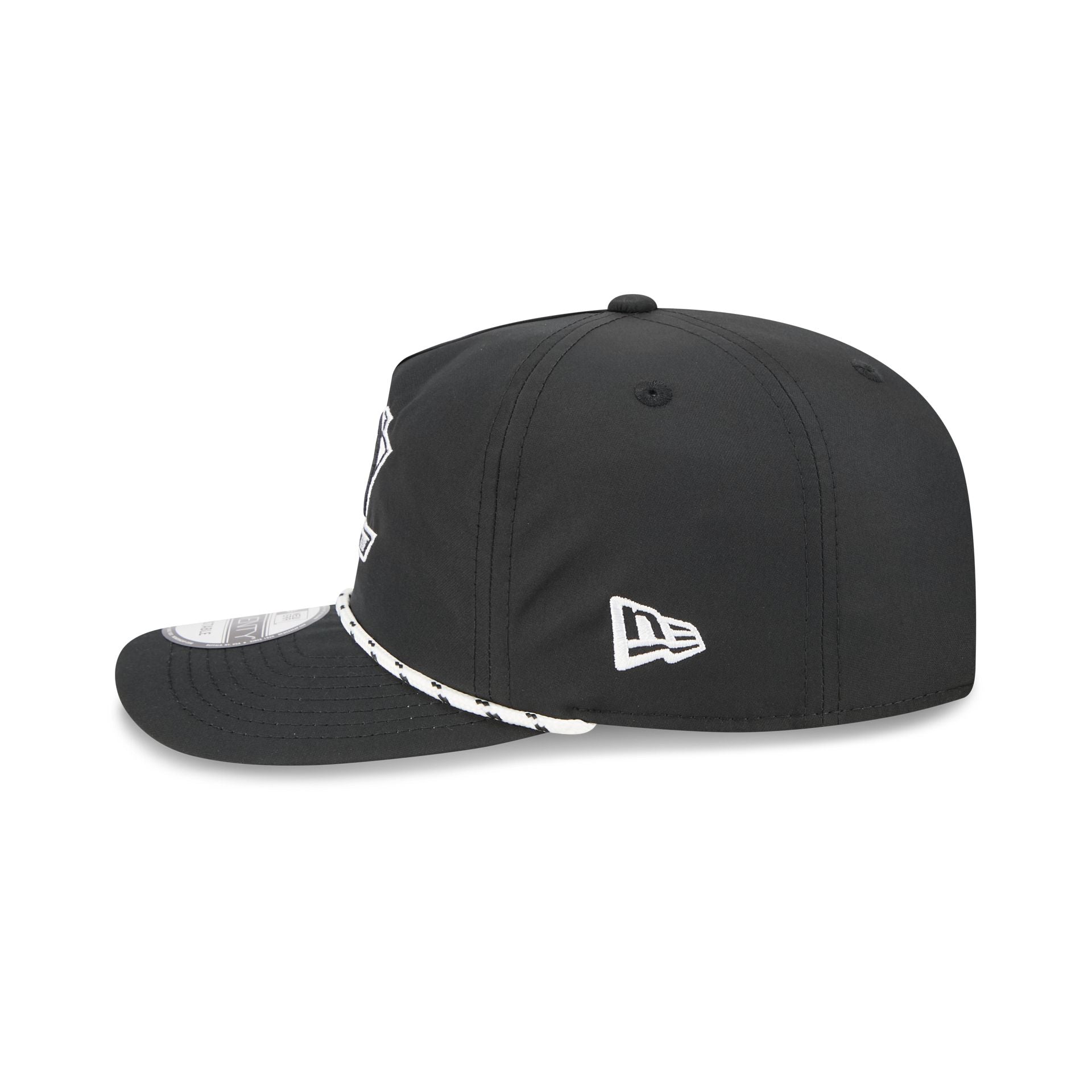 Anaheim Ducks Black and White Rope 19TWENTY Snapback Hat