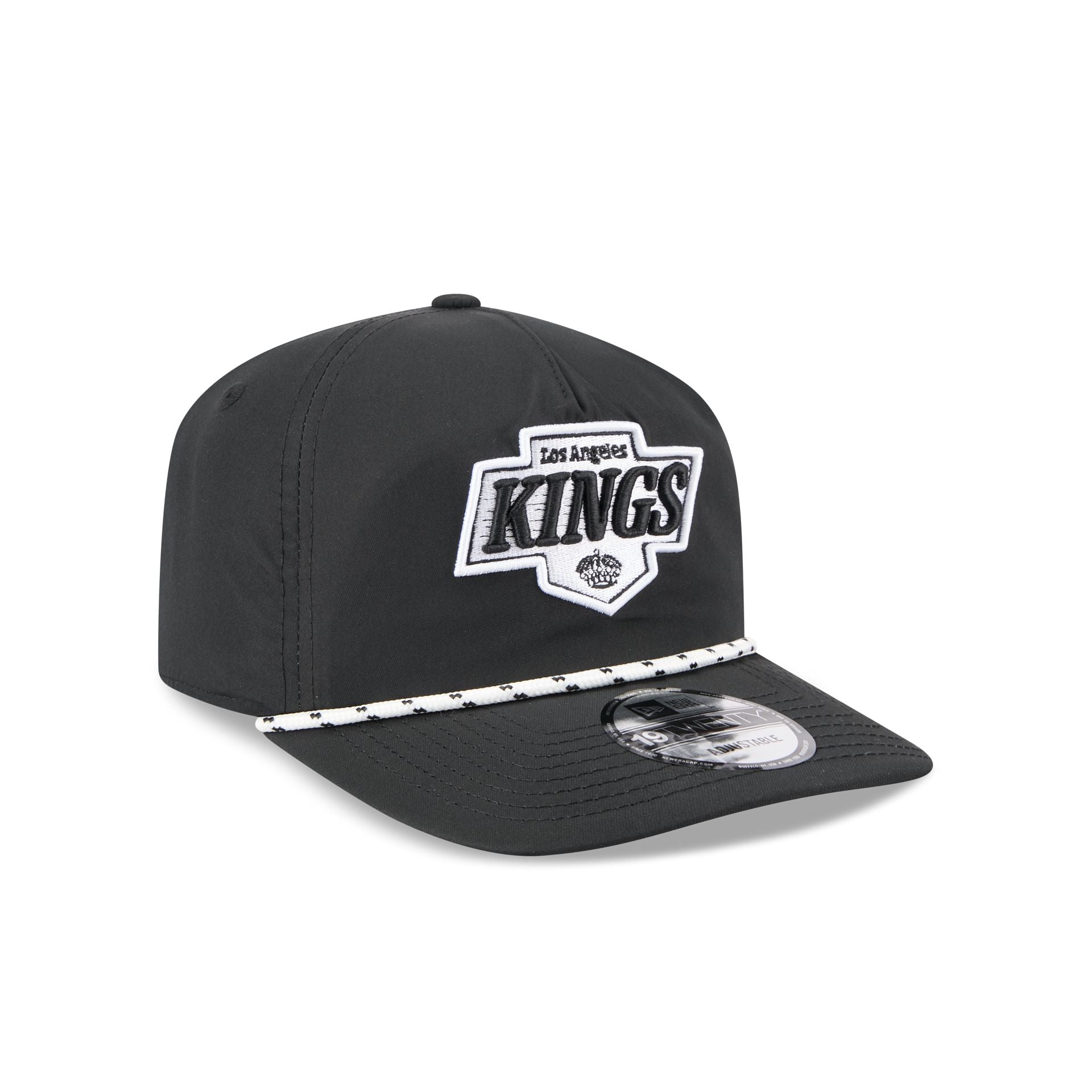 Los Angeles Kings Black and White Rope 19TWENTY Snapback Hat