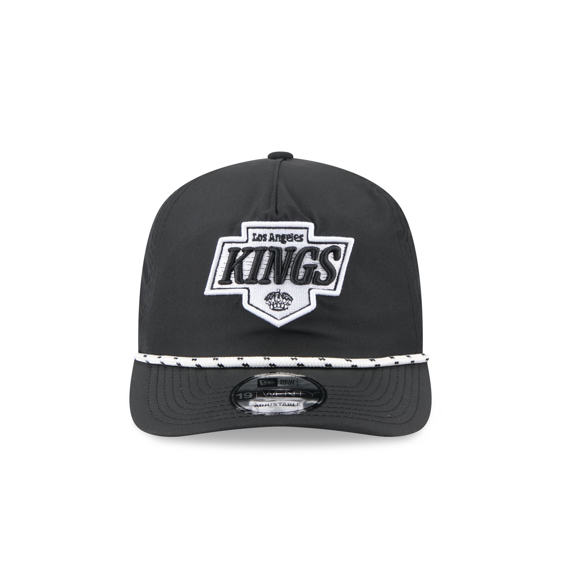 Los Angeles Kings Black and White Rope 19TWENTY Snapback Hat