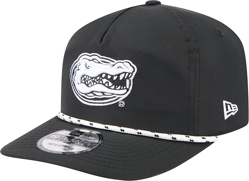 Florida Gators Black and White Rope 19TWENTY Snapback Hat