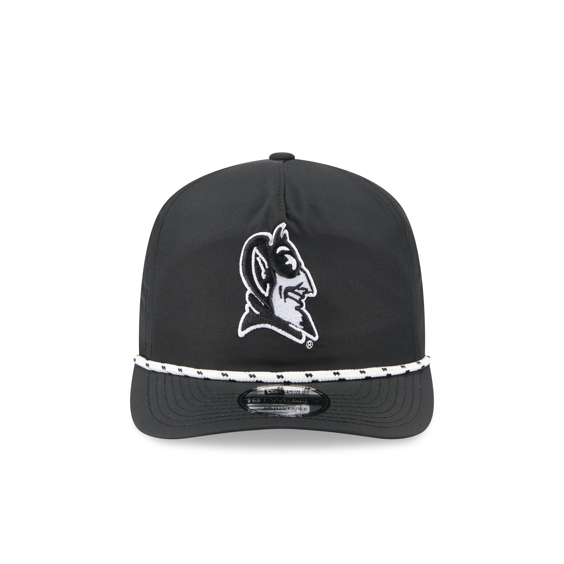 Duke Blue Devils Black and White Rope 19TWENTY Snapback Hat