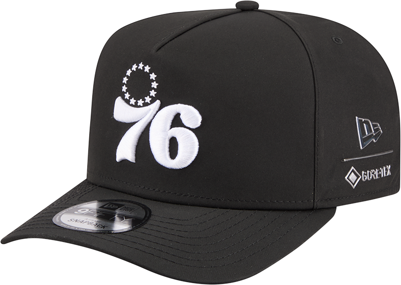 Philadelphia 76ers GORE-TEX Black 9FIFTY A-Frame Snapback Hat