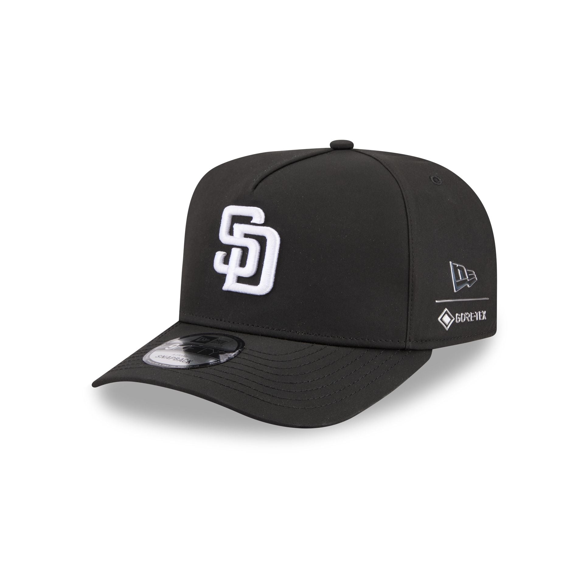 San Diego Padres GORE-TEX Black 9FIFTY A-Frame Snapback Hat