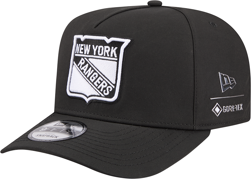 New York Rangers GORE-TEX Black 9FIFTY A-Frame Snapback Hat
