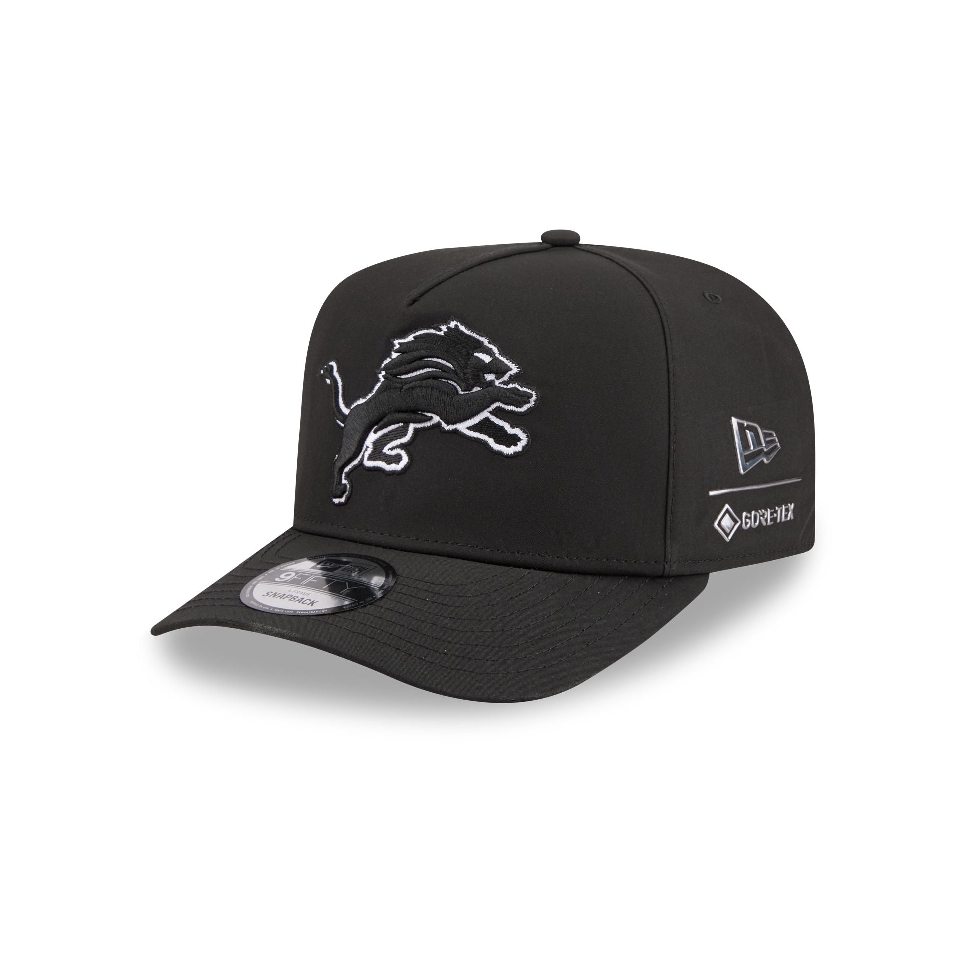 Detroit Lions GORE-TEX Black 9FIFTY A-Frame Snapback Hat