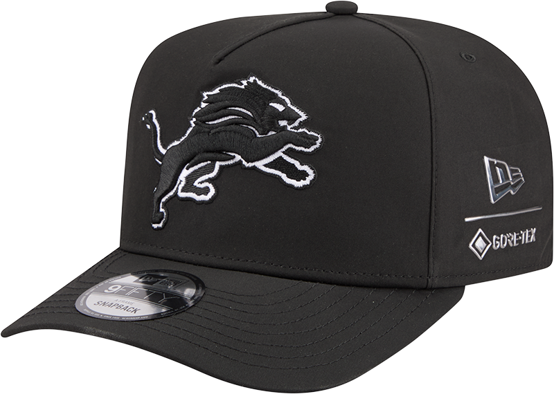 Detroit Lions GORE-TEX Black 9FIFTY A-Frame Snapback Hat
