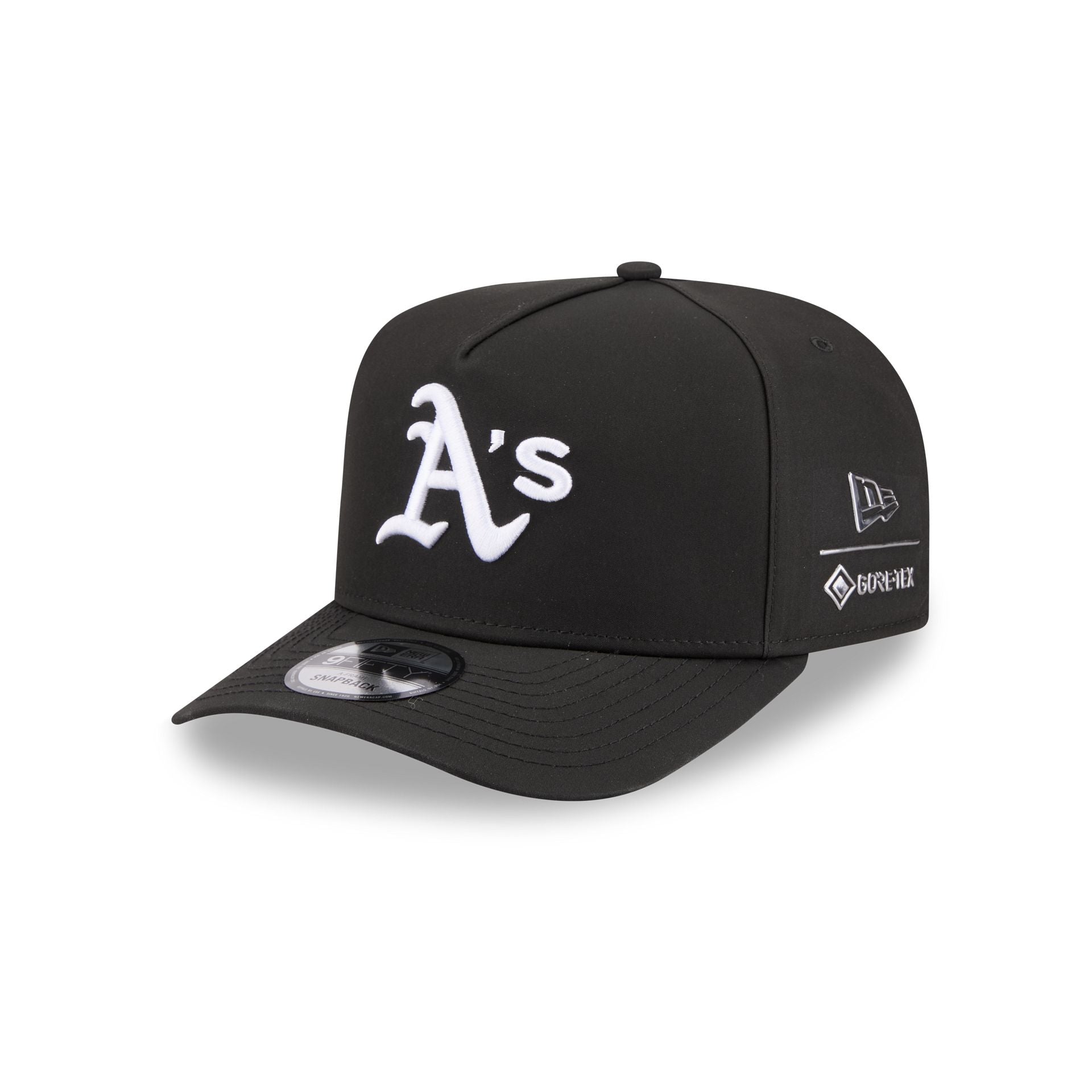 Athletics GORE-TEX Black 9FIFTY A-Frame Snapback Hat
