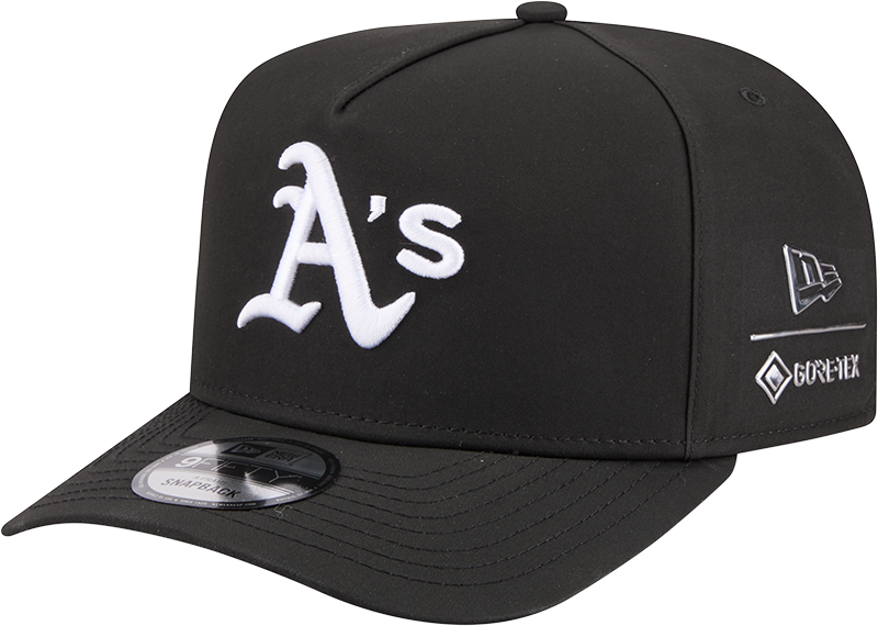 Athletics GORE-TEX Black 9FIFTY A-Frame Snapback Hat