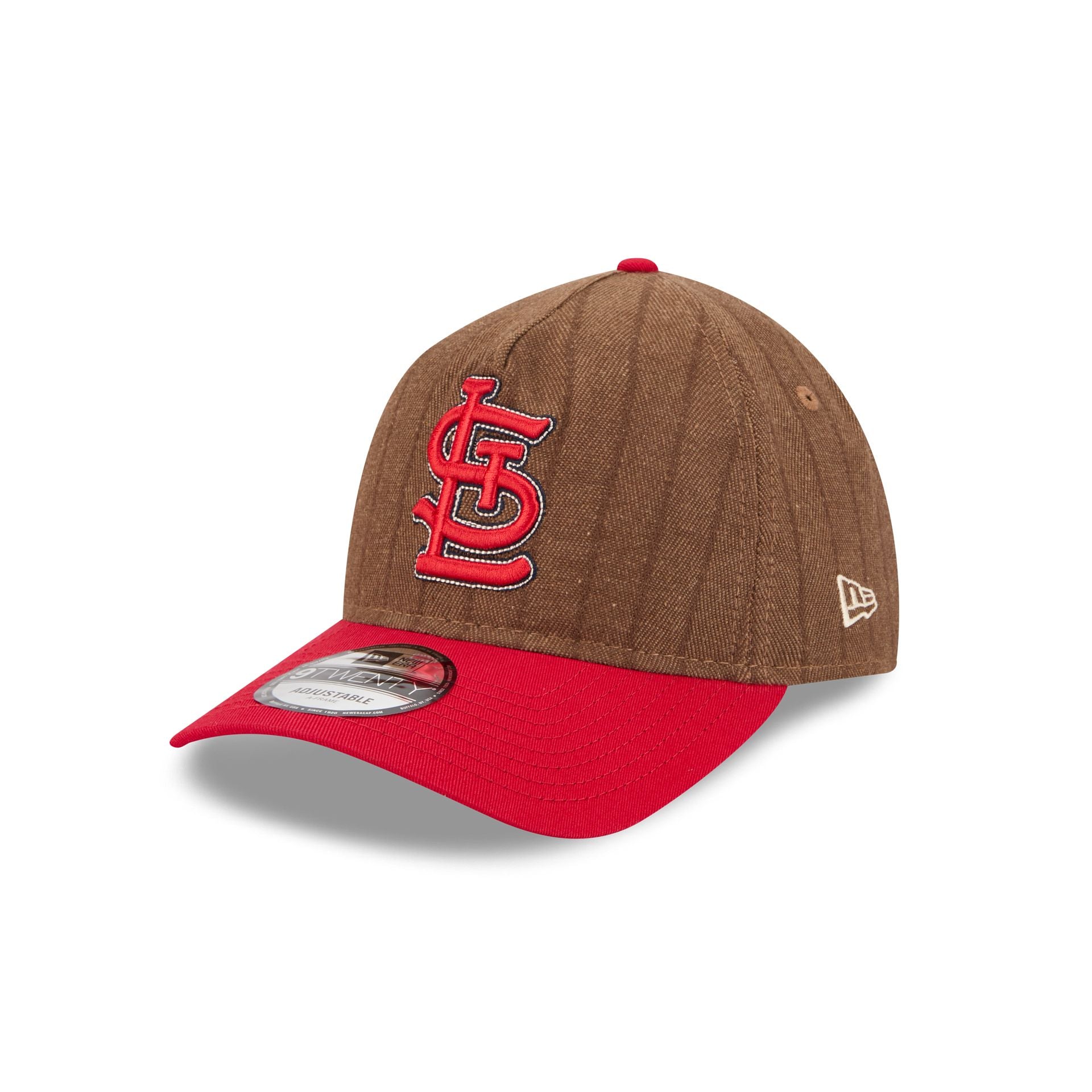 St. Louis Cardinals Three Looms Wool Pinstripe 9TWENTY A-Frame Adjustable Hat