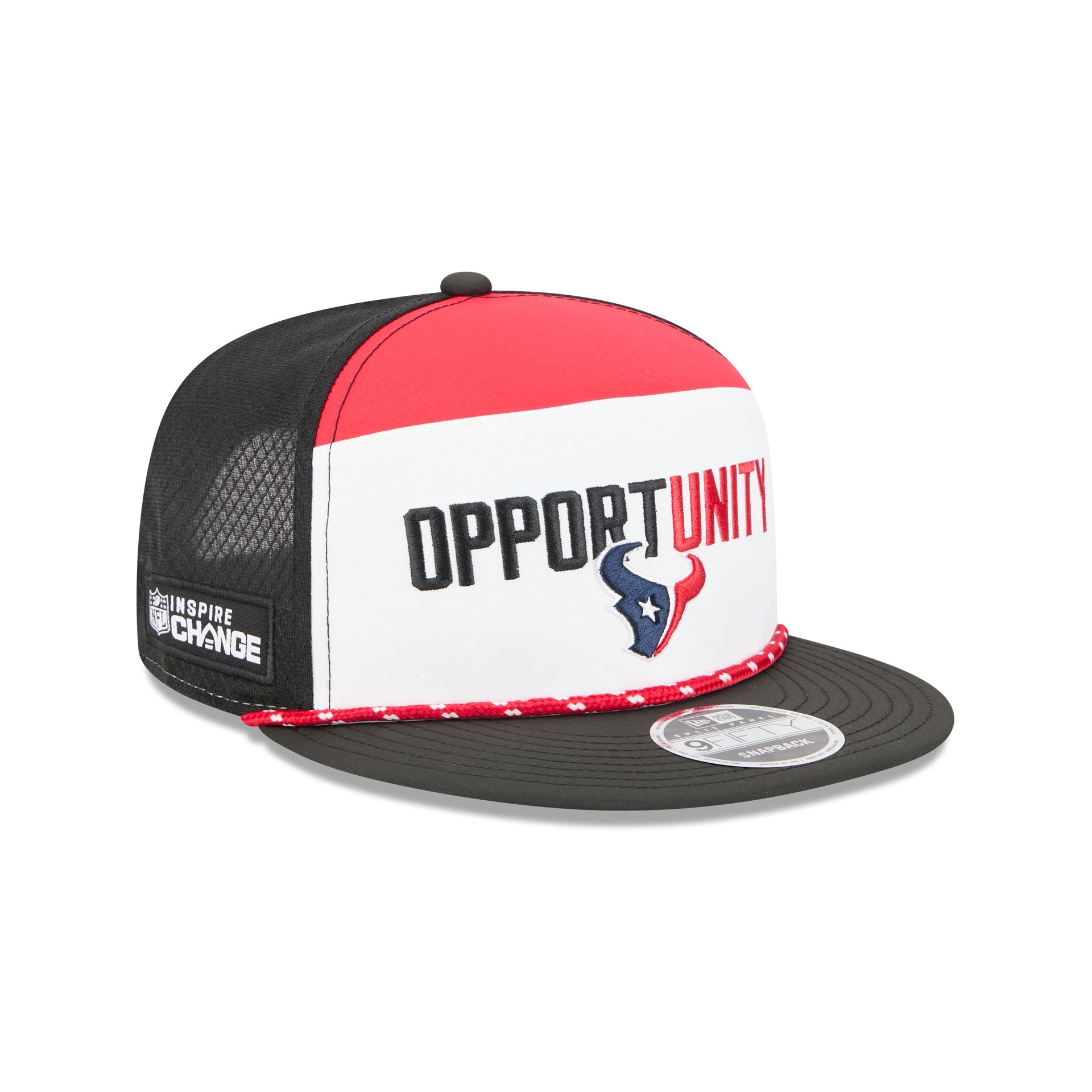 Houston Texans 2025 Inspire Change Split Panel 9FIFTY Snapback Hat