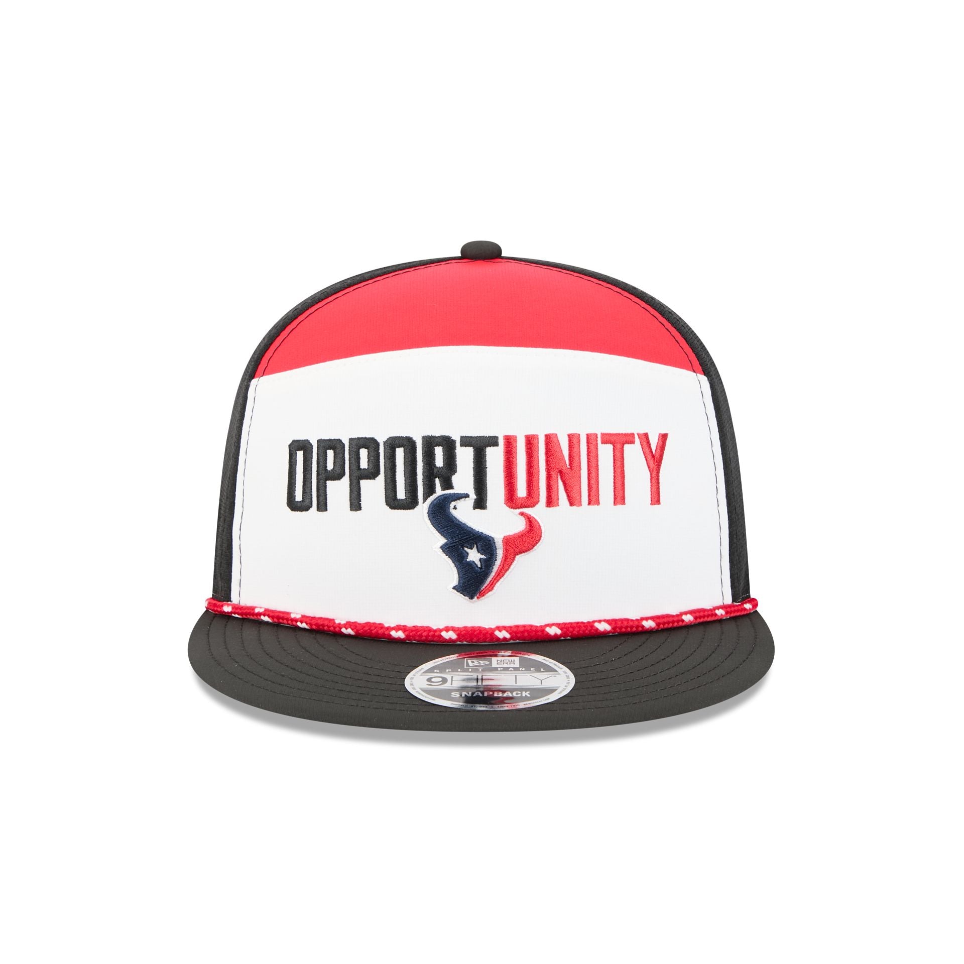 Houston Texans 2025 Inspire Change Split Panel 9FIFTY Snapback Hat