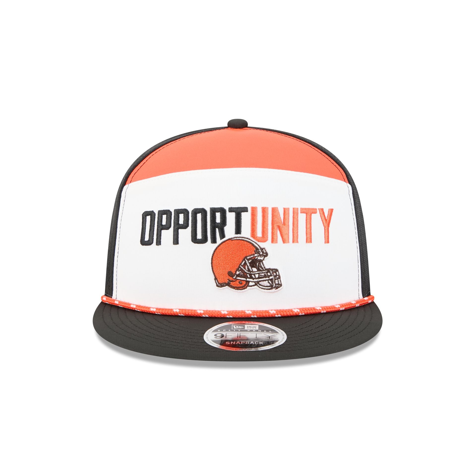 Cleveland Browns 2025 Inspire Change Split Panel 9FIFTY Snapback Hat