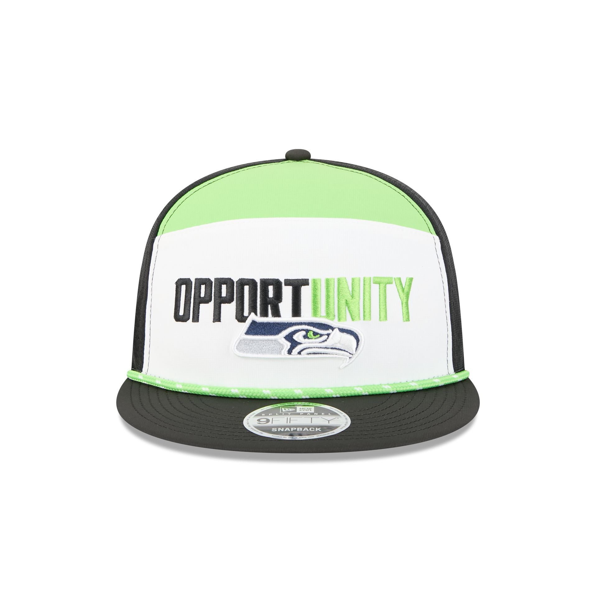 Seattle Seahawks 2025 Inspire Change Split Panel 9FIFTY Snapback Hat