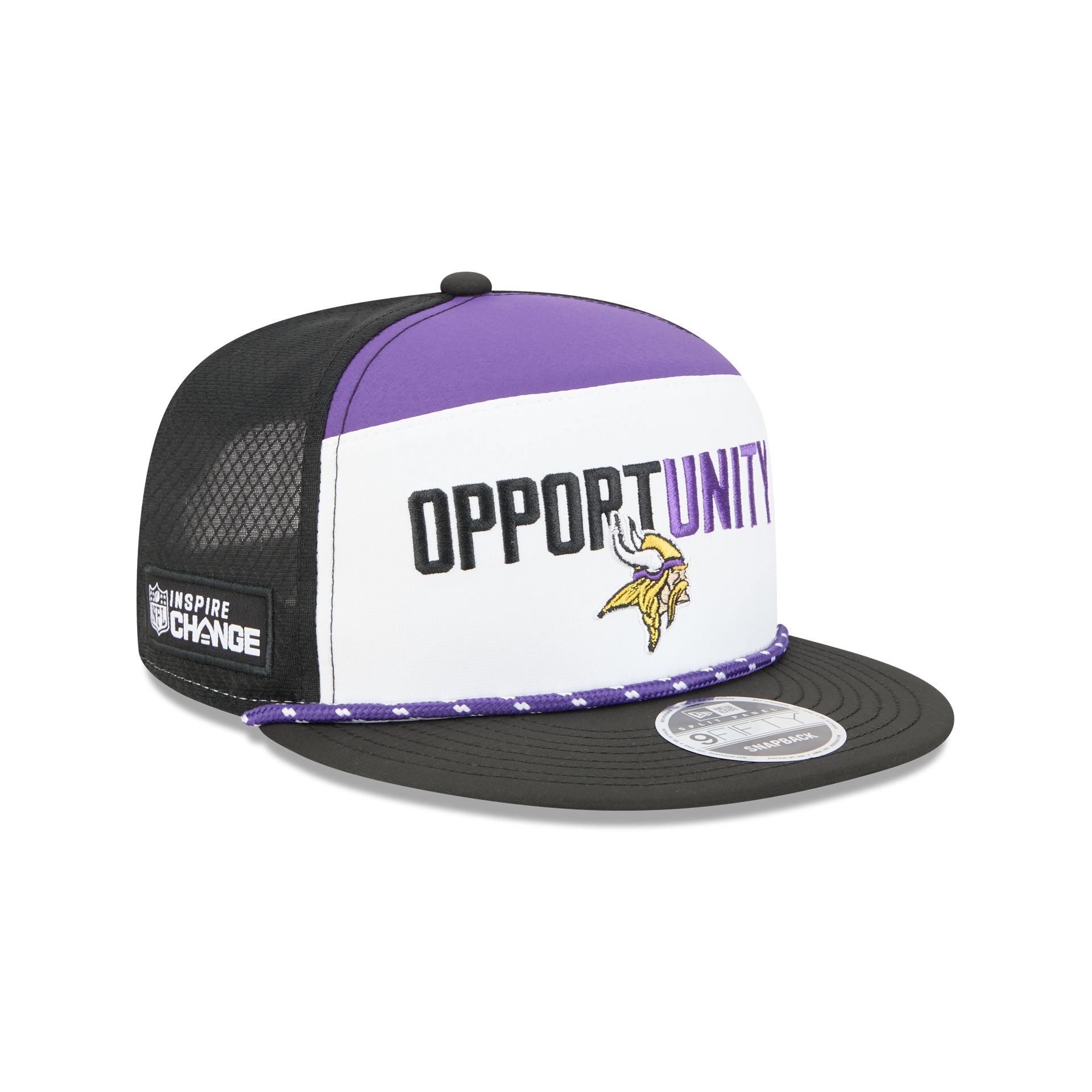 Minnesota Vikings 2025 Inspire Change Split Panel 9FIFTY Snapback Hat