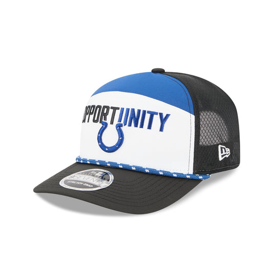 Indianapolis Colts 2025 Inspire Change Split Panel 9SEVENTY Trucker Hat - New Era Cap