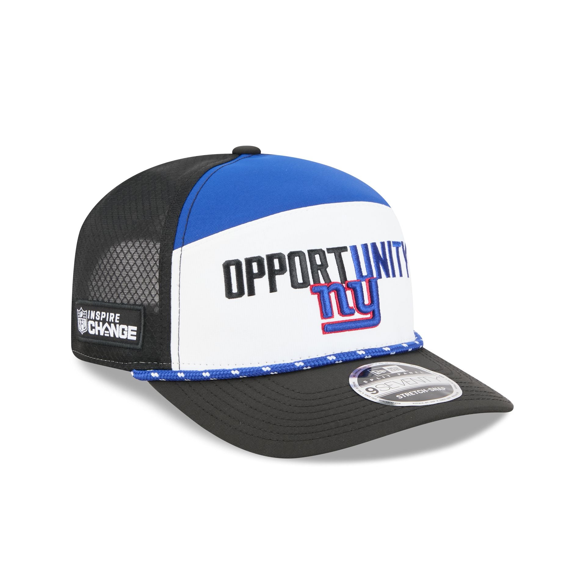 New York Giants 2025 Inspire Change Split Panel 9SEVENTY Trucker Hat