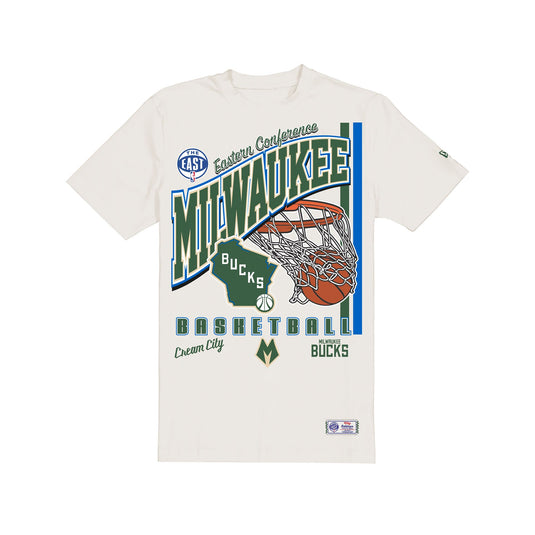 Milwaukee Bucks 2025 City Edition Stone T-Shirt - New Era Cap