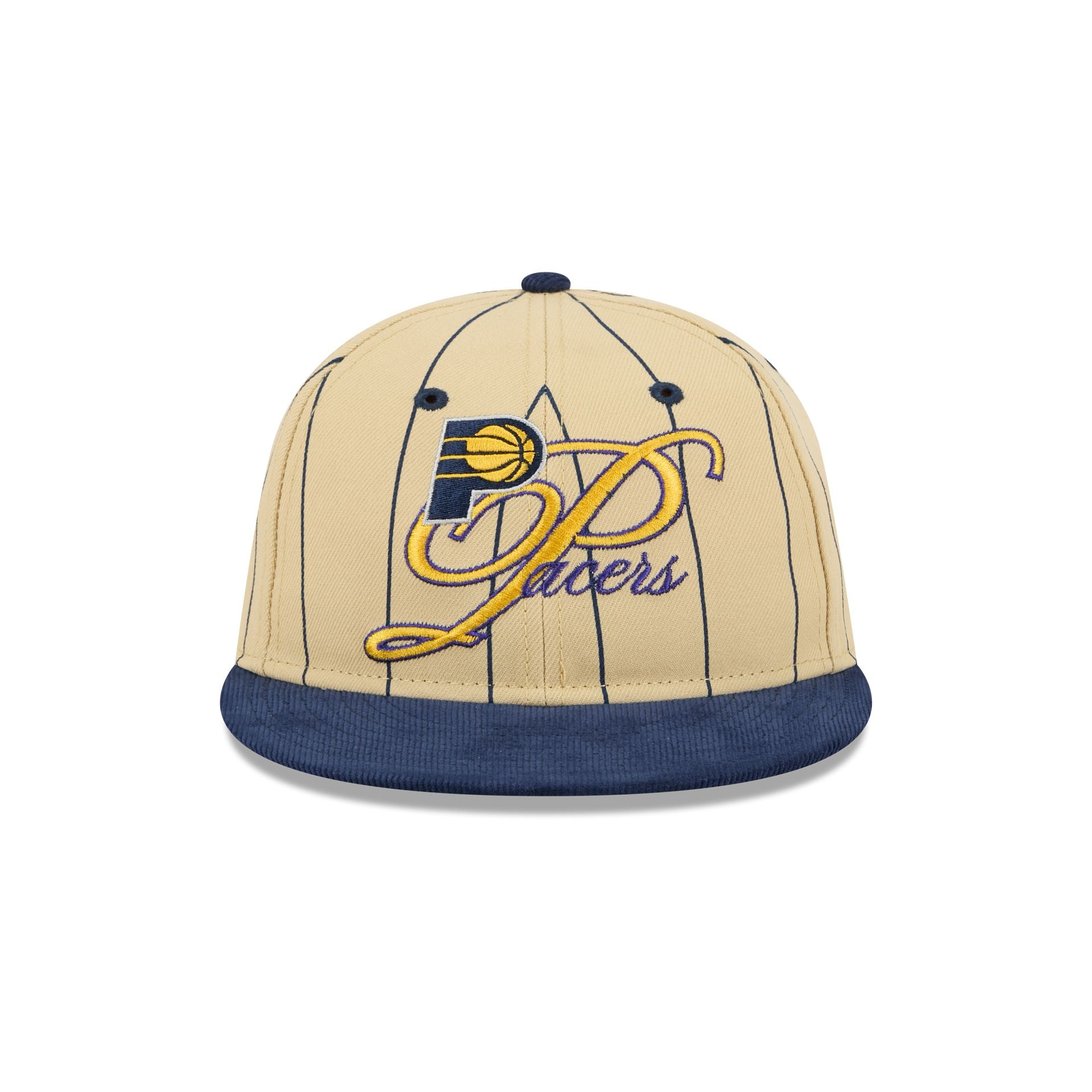 Indiana Pacers Pinstripe Script Retro Crown 9FIFTY Adjustable Hat