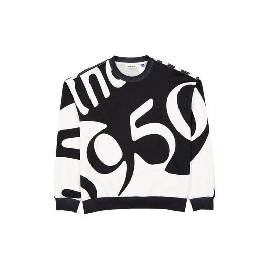 New Era Branded 59FIFTY Splitter Black Crewneck - New Era Cap