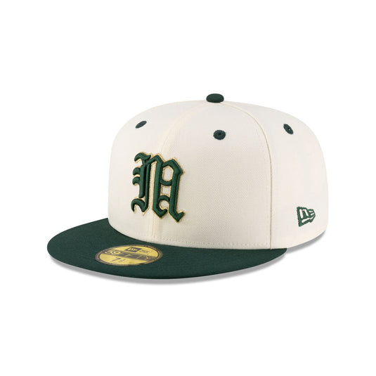 Miami Hurricanes Alt Chrome White 59FIFTY Fitted Hat - New Era Cap