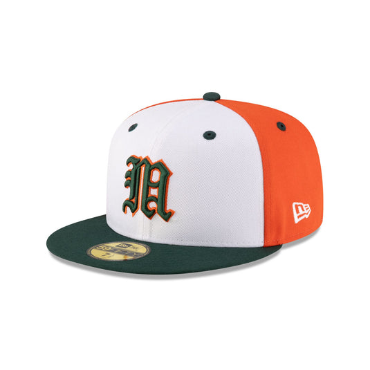 Miami Hurricanes Chrome Block 59FIFTY Fitted Hat - New Era Cap