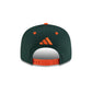 New Era x adidas Miami Hurricanes Green 9FIFTY Snapback Hat