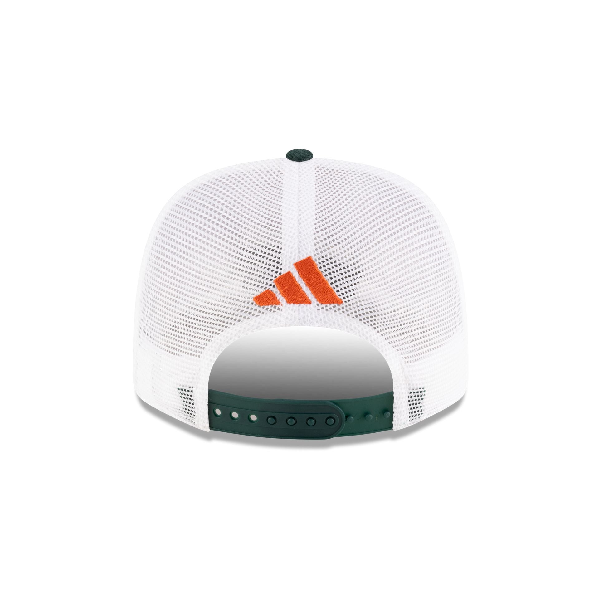 New Era x adidas Miami Hurricanes White 9SEVENTY Trucker Hat