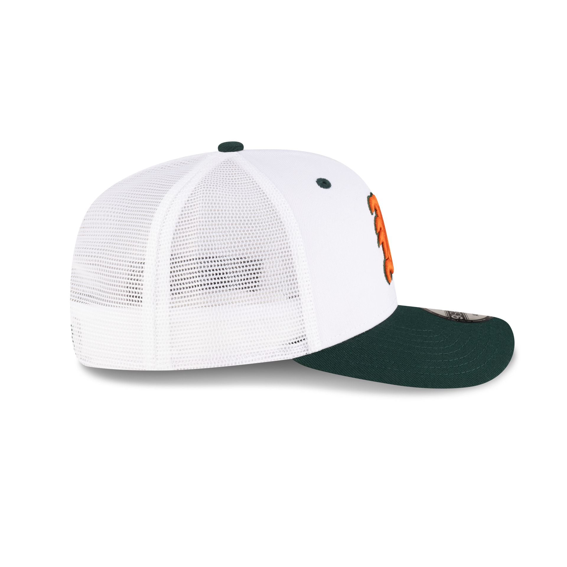 New Era x adidas Miami Hurricanes White 9SEVENTY Trucker Hat