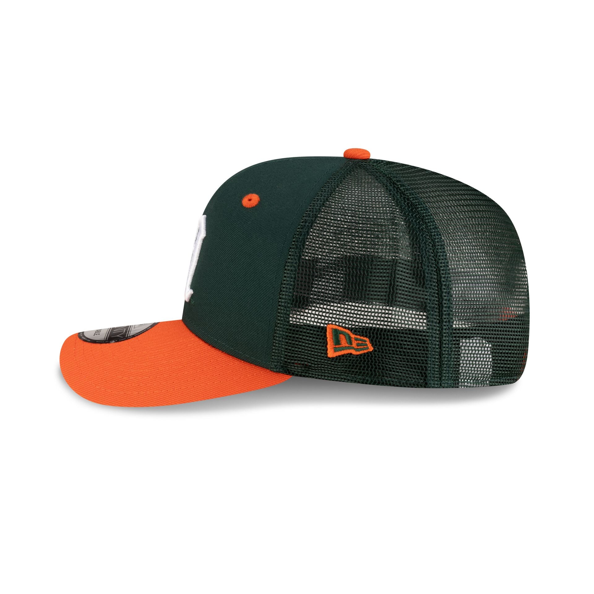 New Era x adidas Miami Hurricanes Green 9SEVENTY Trucker Hat