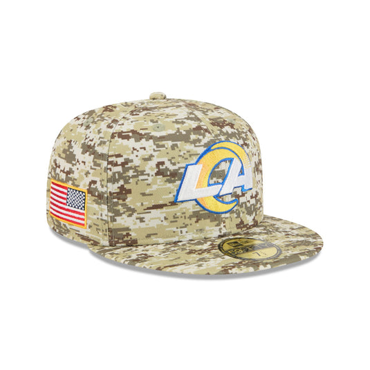 Los Angeles Rams 2025 Salute to Service Fan Gear 59FIFTY Fitted Hat - New Era Cap