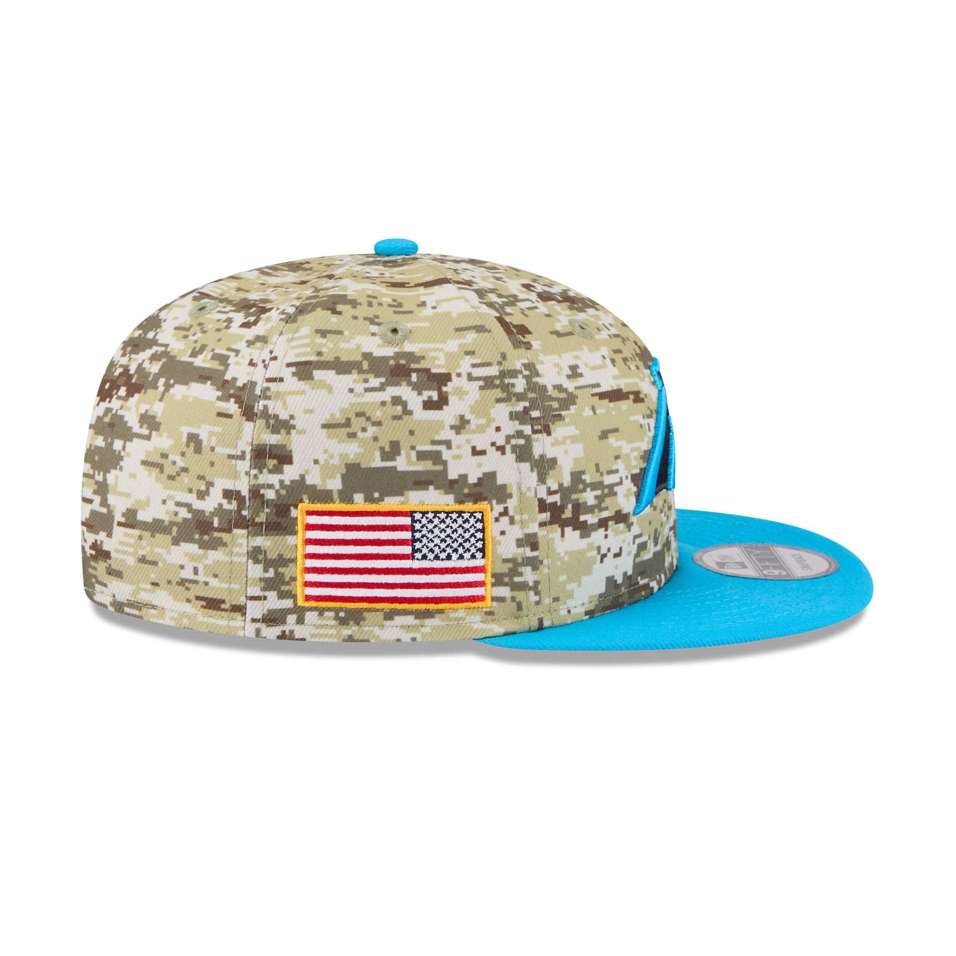 Carolina Panthers 2025 Salute to Service Fan Gear 9FIFTY Snapback Hat
