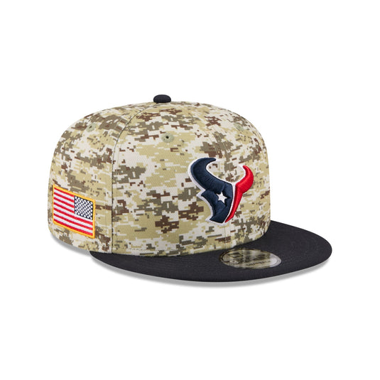 Houston Texans 2025 Salute to Service Fan Gear 9FIFTY Snapback Hat - New Era Cap