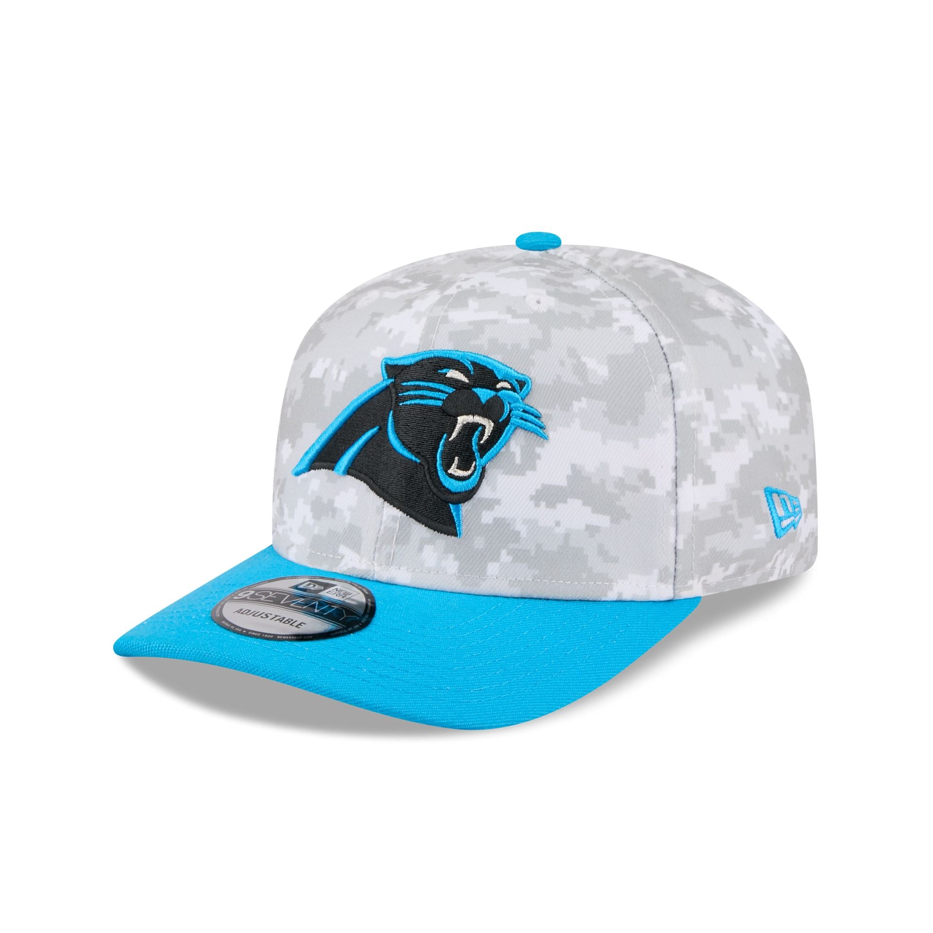 Carolina Panthers 2025 Salute to Service Fan Gear 9SEVENTY Stretch-Snap Hat