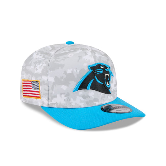 Carolina Panthers 2025 Salute to Service Fan Gear 9SEVENTY Stretch-Snap Hat - New Era Cap