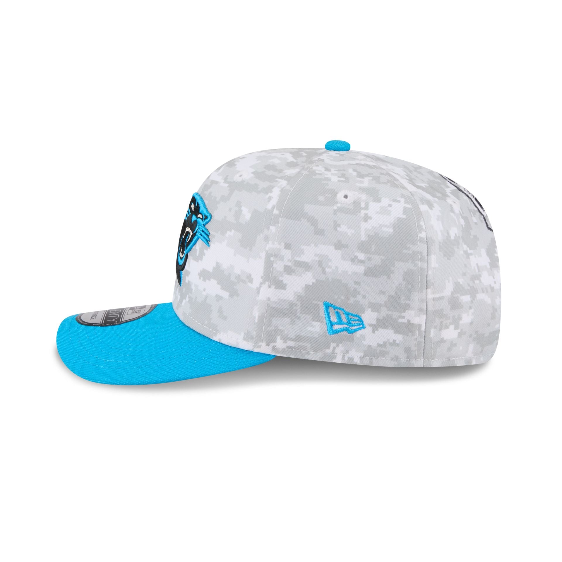 Carolina Panthers 2025 Salute to Service Fan Gear 9SEVENTY Stretch-Snap Hat