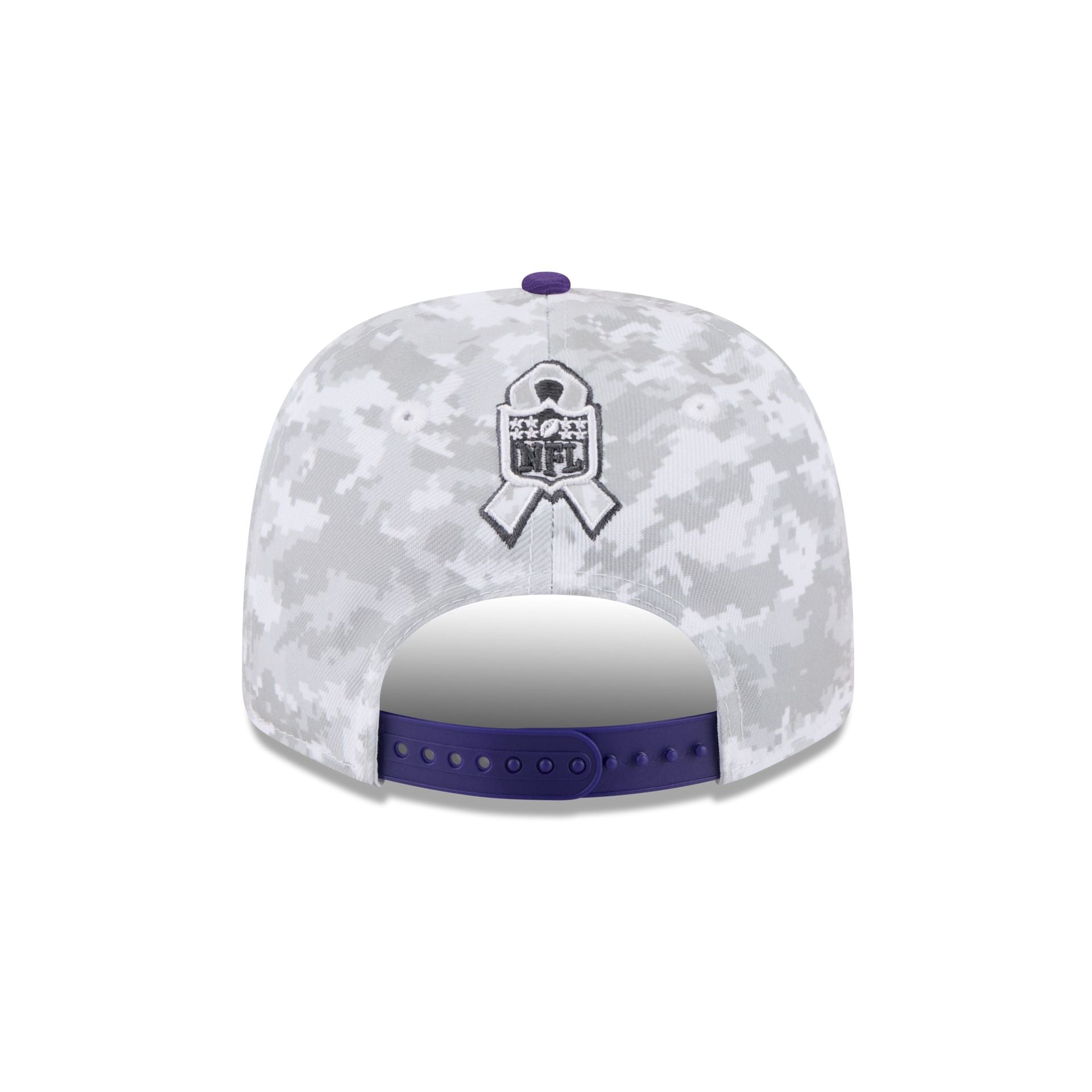 Minnesota Vikings 2025 Salute to Service Fan Gear 9SEVENTY Stretch-Snap Hat