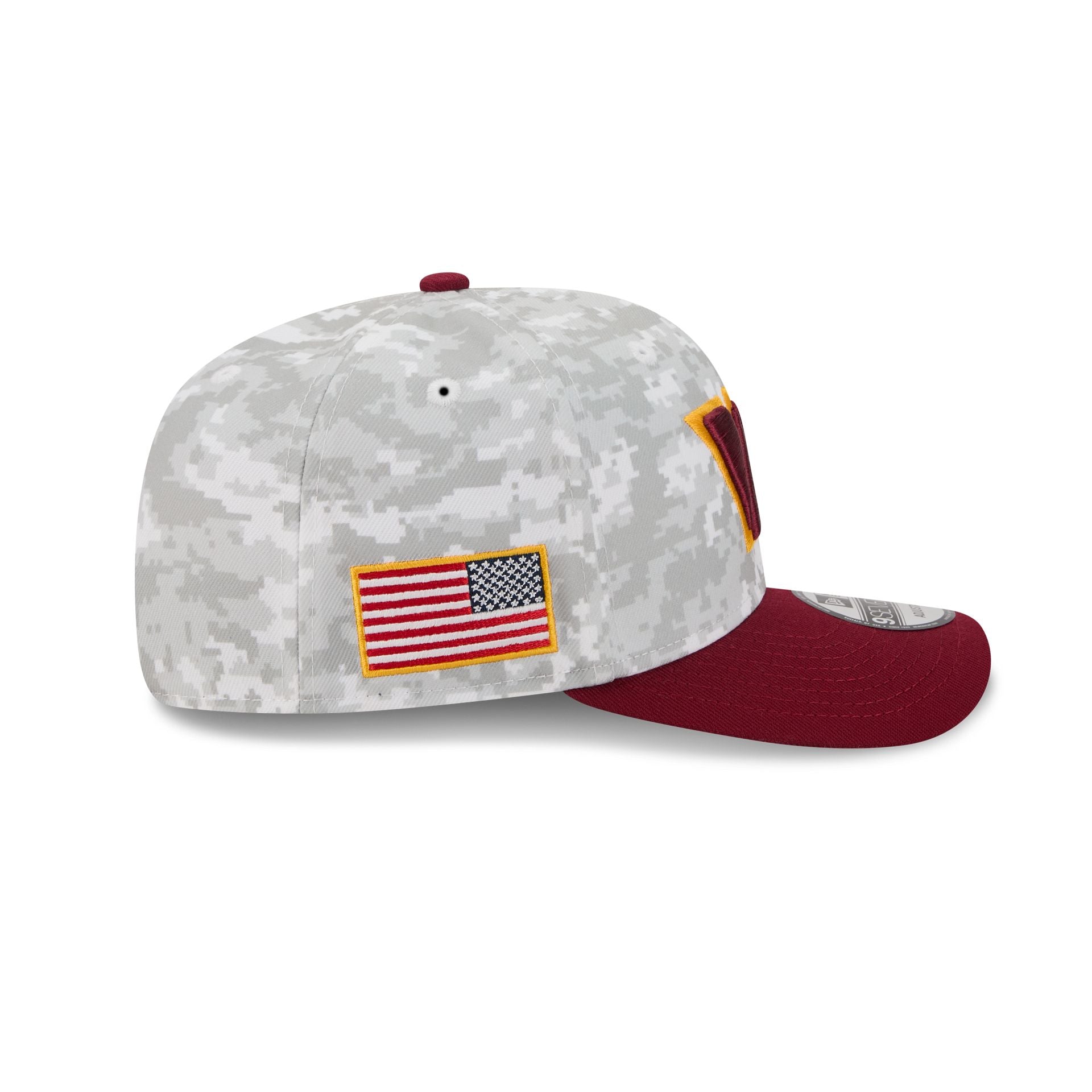 Washington Commanders 2025 Salute to Service Fan Gear 9SEVENTY Stretch-Snap Hat