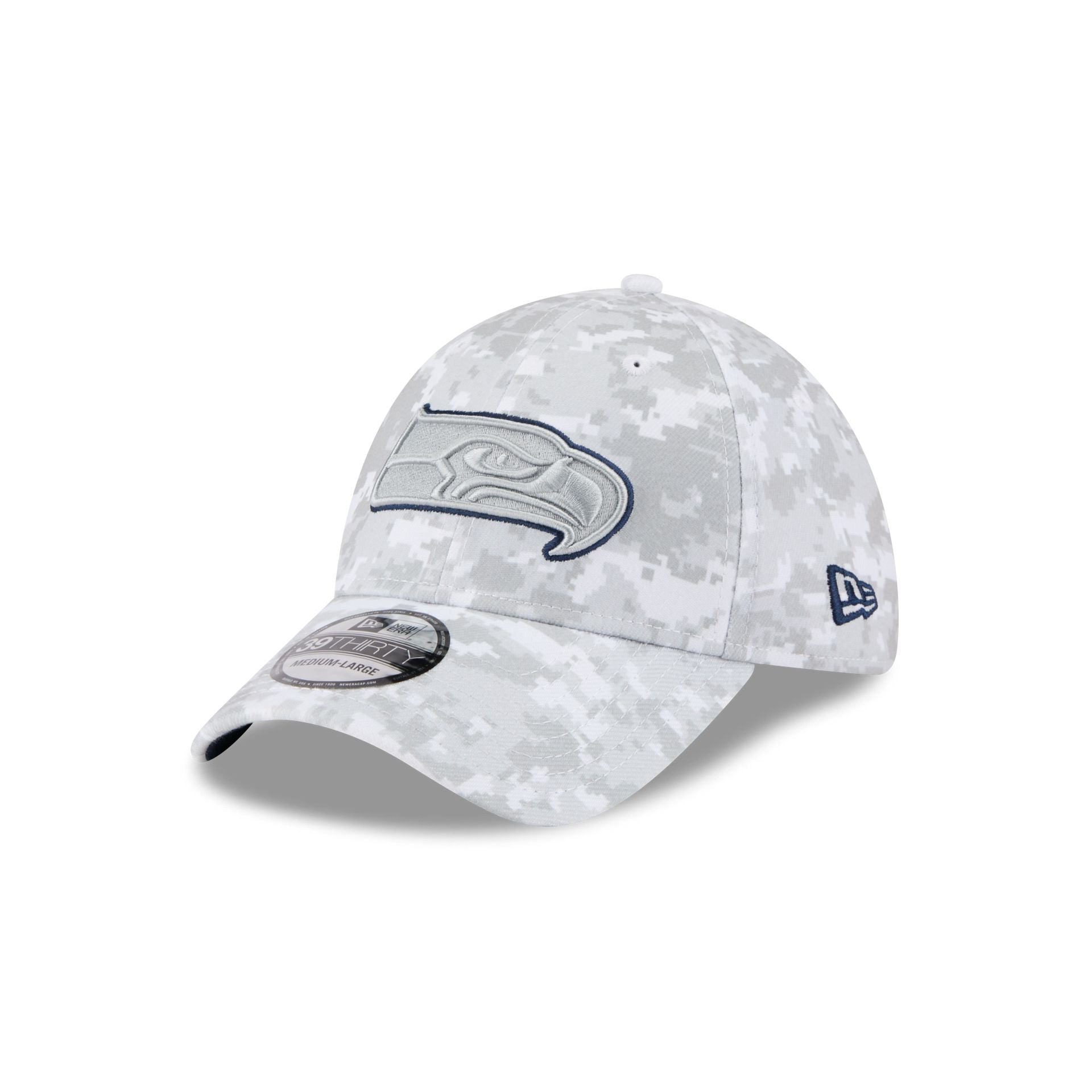 Seattle Seahawks 2025 Salute to Service Fan Gear 39THIRTY Stretch Fit Hat