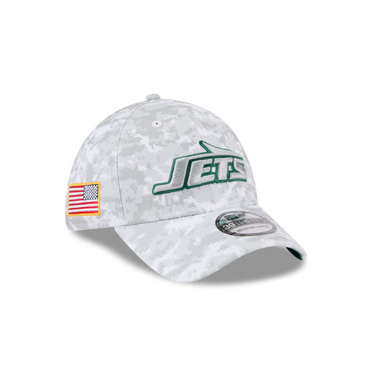 New York Jets 2025 Salute to Service Fan Gear 39THIRTY Stretch Fit Hat - New Era Cap