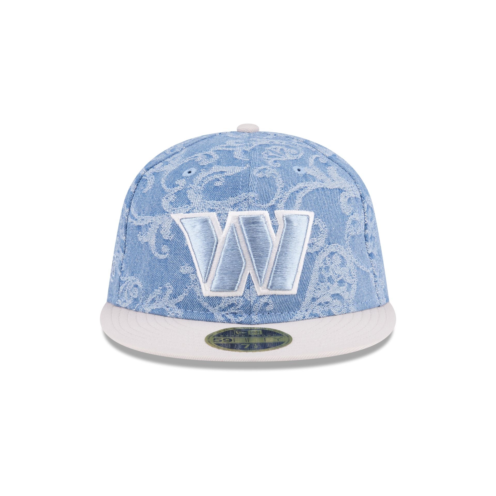 Just Caps Jacquard Denim Washington Commanders Retro Crown 59FIFTY Fitted Hat