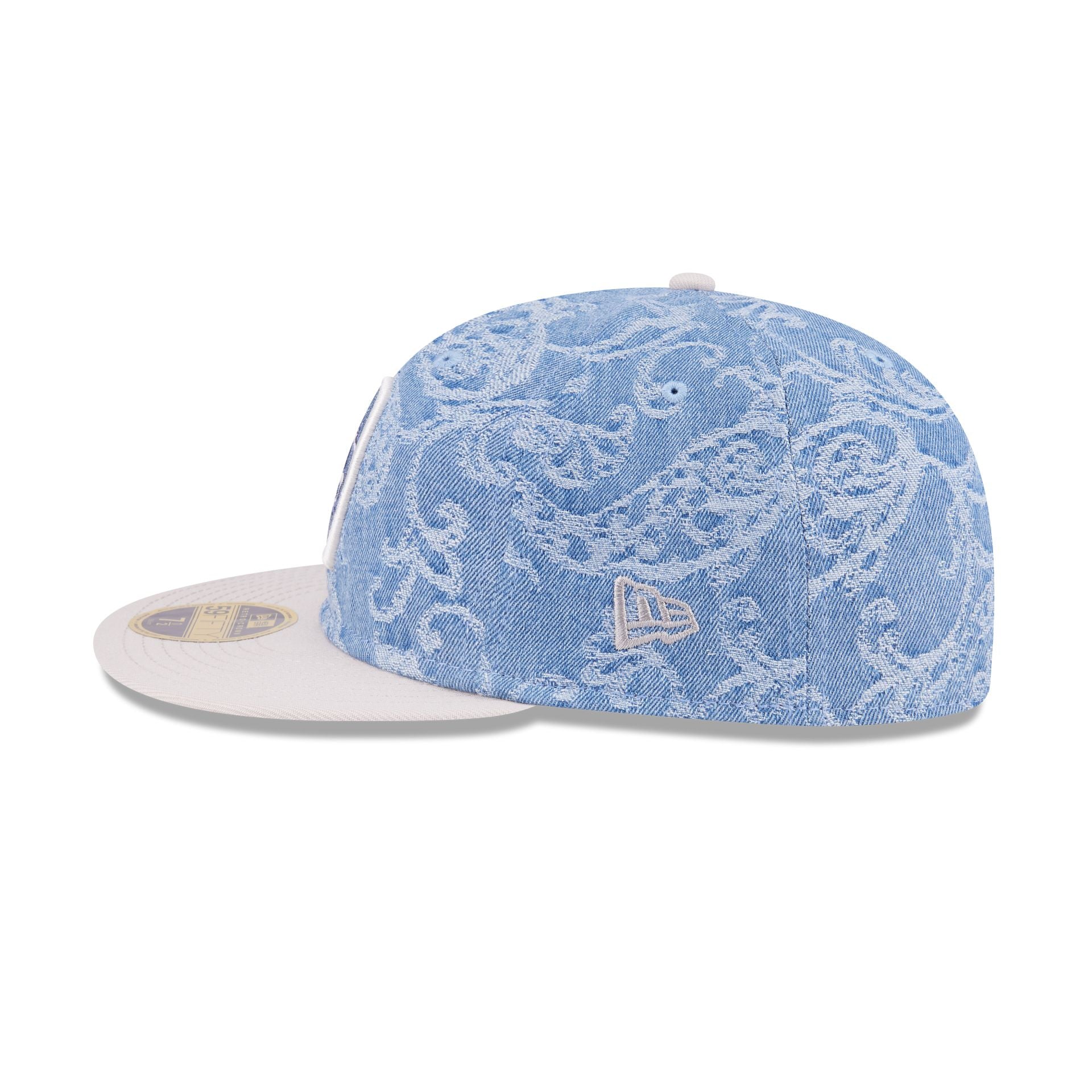 Just Caps Jacquard Denim Denver Broncos Retro Crown 59FIFTY Fitted Hat