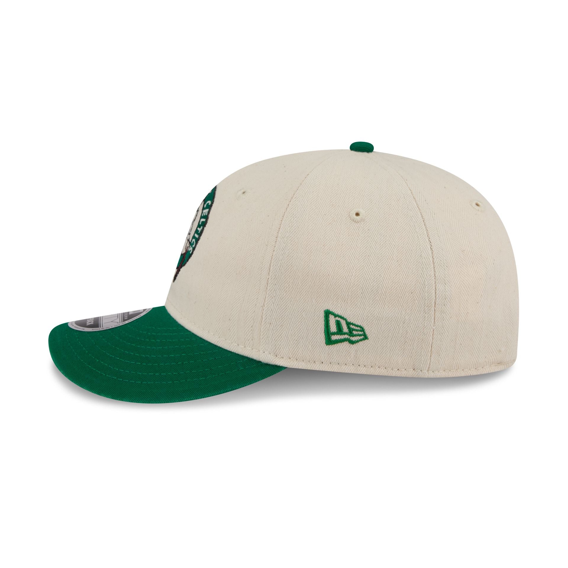 Boston Celtics Three Looms Americana Herringbone Retro Crown 9FIFTY Adjustable Hat