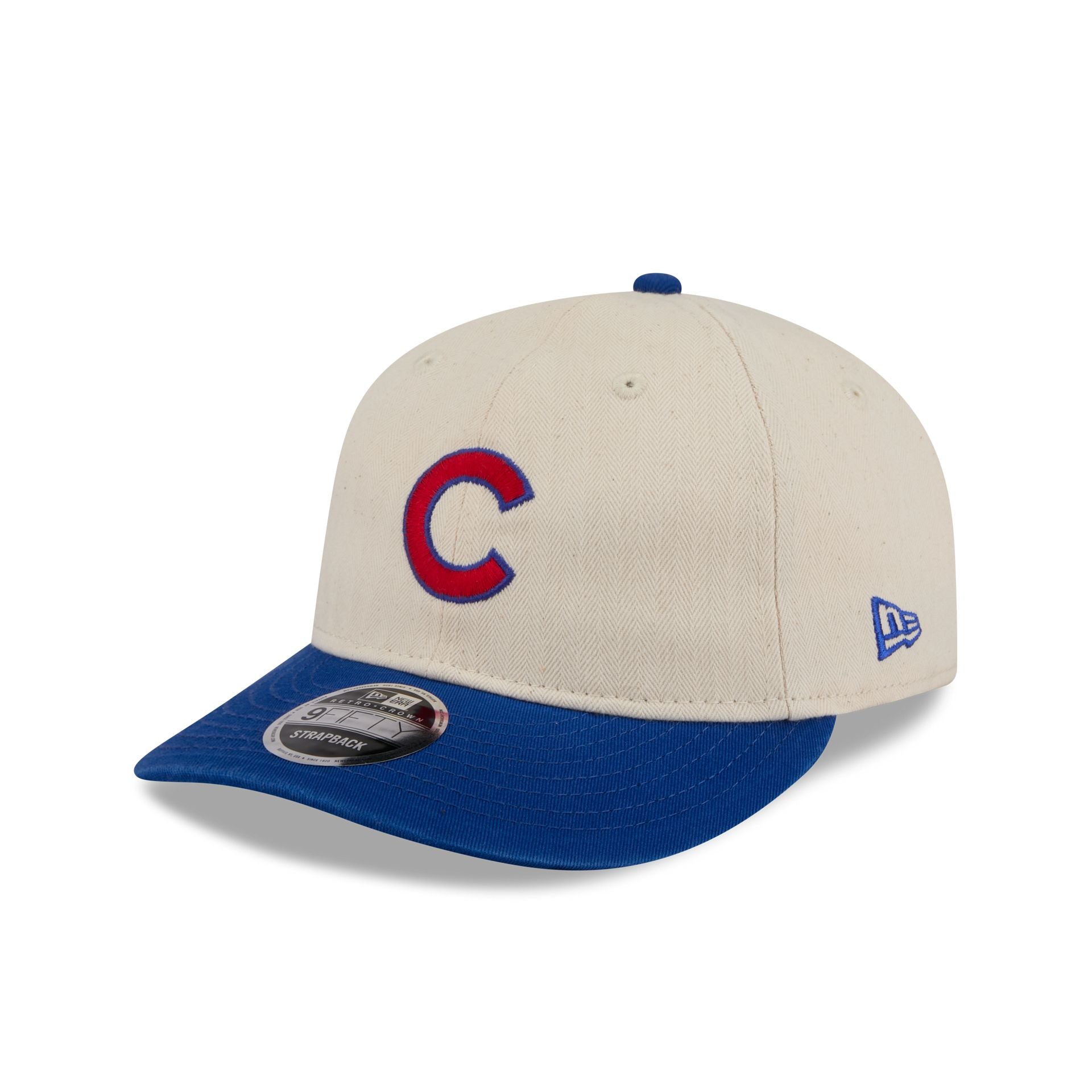 Chicago Cubs Three Looms Americana Herringbone Retro Crown 9FIFTY Adjustable Hat