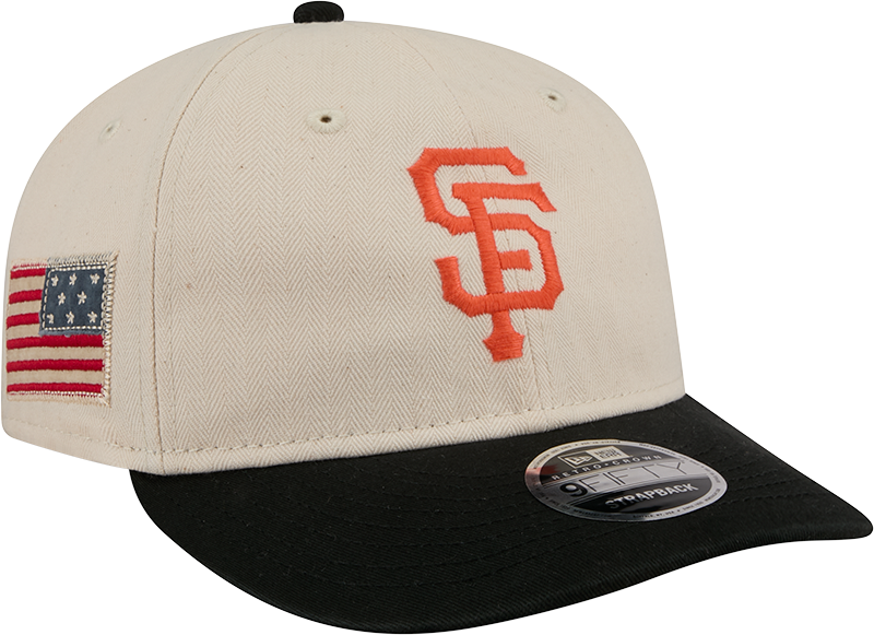 San Francisco Giants Three Looms Americana Herringbone Retro Crown 9FIFTY Adjustable Hat