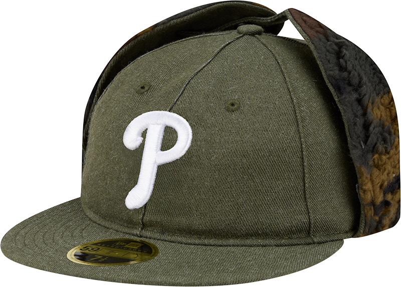 Philadelphia Phillies Three Looms Cotton Twill Camo Retro Crown Dog Ear 59FIFTY Fitted Hat