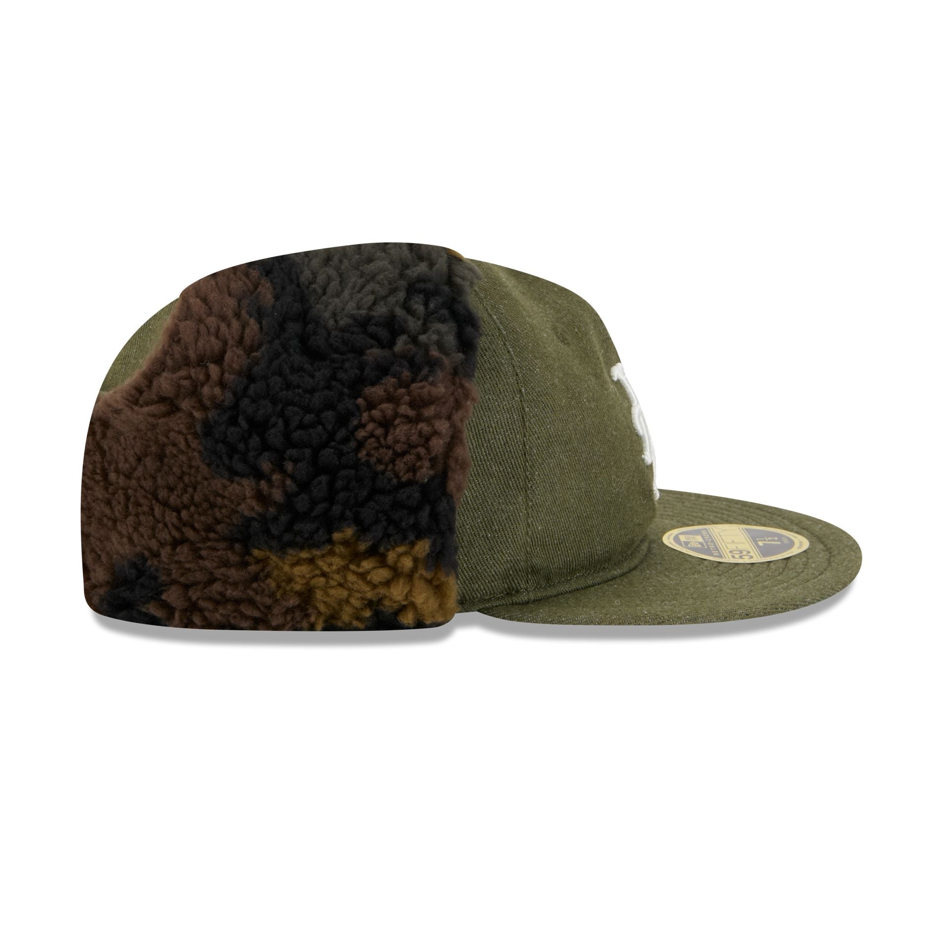 New York Mets Three Looms Cotton Twill Camo Retro Crown Dog Ear 59FIFTY Fitted Hat