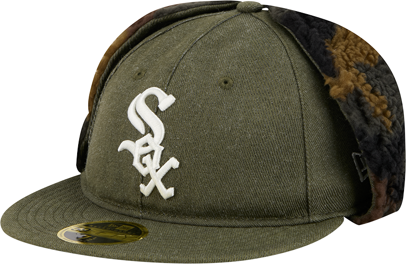 Chicago White Sox Three Looms Cotton Twill Camo Retro Crown Dog Ear 59FIFTY Fitted Hat